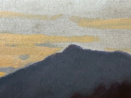 OIL PAINTING SCOTTISH MOOR EVENING GLEN SANNOX BY GEORGE HOUSTON RSA - ADDITIONAL PHOTO 14