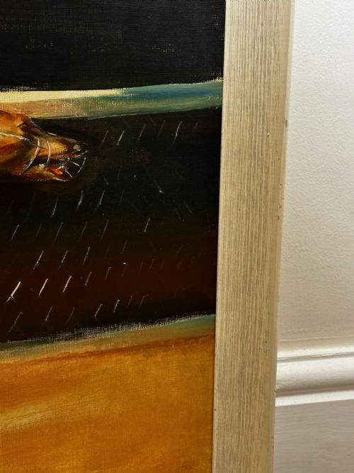 BRITISH OIL PAINTING GREYHOUNDS RACING BY JOHN RATTENBURY SKEAPING RA - ADDITIONAL PHOTO 5