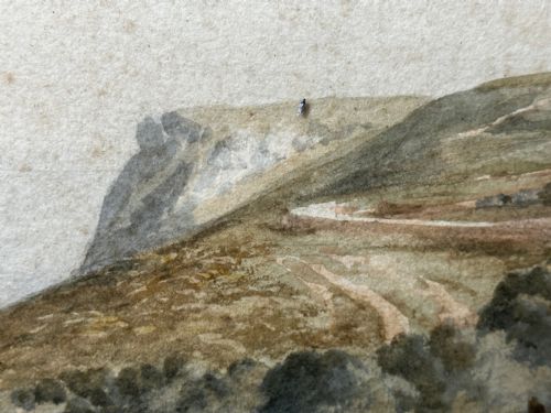 WATERCOLOUR LANDSCAPE BABBACOMBE BEACH DEVON BY SAMUEL EDWARD KELLY - ADDITIONAL PHOTO 16