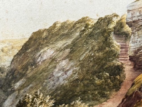 WATERCOLOUR LANDSCAPE BABBACOMBE BEACH DEVON BY SAMUEL EDWARD KELLY - ADDITIONAL PHOTO 18