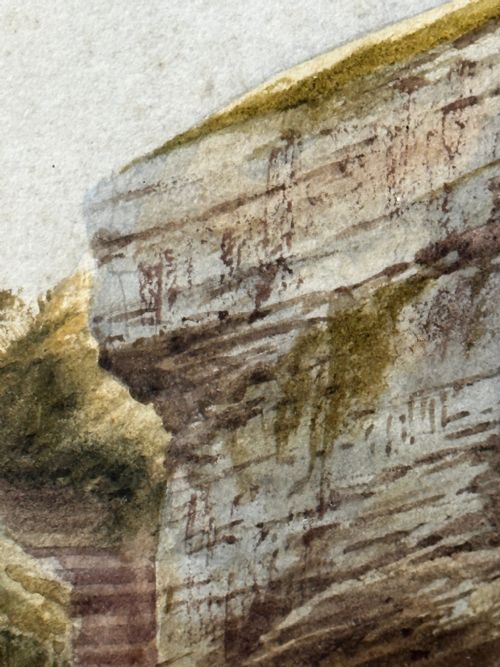 WATERCOLOUR LANDSCAPE BABBACOMBE BEACH DEVON BY SAMUEL EDWARD KELLY - ADDITIONAL PHOTO 28