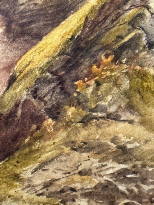 WATERCOLOUR LANDSCAPE BABBACOMBE BEACH DEVON BY SAMUEL EDWARD KELLY - ADDITIONAL PHOTO 29
