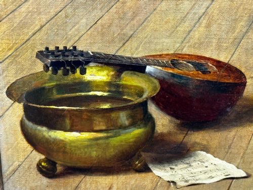 19TH CENTURY ITALIAN MUTUAL ADMIRATION OIL PAINTING BY POMPEO MASSANI - ADDITIONAL PHOTO 17