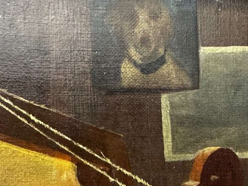 19TH CENTURY ITALIAN MUTUAL ADMIRATION OIL PAINTING BY POMPEO MASSANI - ADDITIONAL PHOTO 23