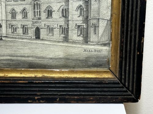 19TH CENTURY DRAWING GISBORNE COURT ST PETERS COLLEGE CAMBRIDGE - ADDITIONAL PHOTO 9