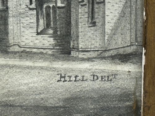 19TH CENTURY DRAWING GISBORNE COURT ST PETERS COLLEGE CAMBRIDGE - ADDITIONAL PHOTO 10