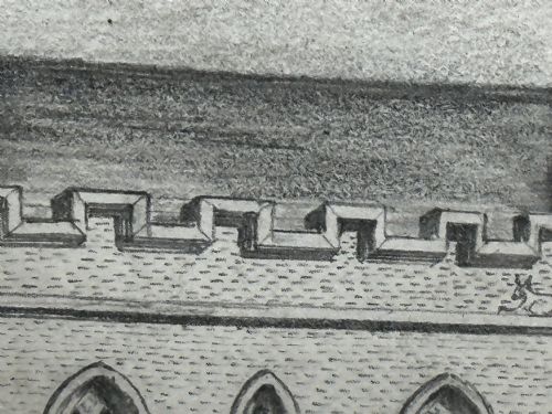 19TH CENTURY DRAWING GISBORNE COURT ST PETERS COLLEGE CAMBRIDGE - ADDITIONAL PHOTO 25