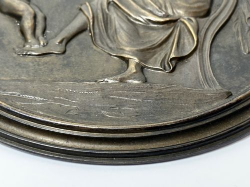 19TH CENTURY COALBROOKDALE BRONZE PLAQUE MOTHER HOLDING HER CHILD - ADDITIONAL PHOTO 29