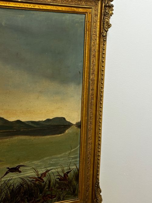 VICTORIAN OIL PAINTING STAG HIGHLANDS FOLLOWER CLARENCE HENRY ROE - ADDITIONAL PHOTO 2