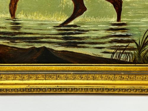 VICTORIAN OIL PAINTING STAG HIGHLANDS FOLLOWER CLARENCE HENRY ROE - ADDITIONAL PHOTO 5