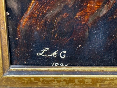 VICTORIAN OIL PAINTING STAG HIGHLANDS FOLLOWER CLARENCE HENRY ROE - ADDITIONAL PHOTO 12