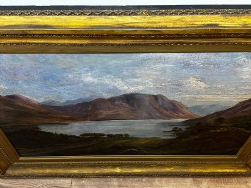 PAINTING LAKE DISTRICT CRUMMOCK WATER BY WILLIAM MITCHELL OF MARYPORT - ADDITIONAL PHOTO 7