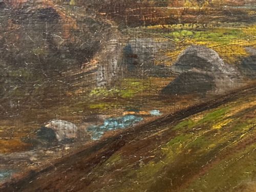 PAINTING LAKE DISTRICT CRUMMOCK WATER BY WILLIAM MITCHELL OF MARYPORT - ADDITIONAL PHOTO 22