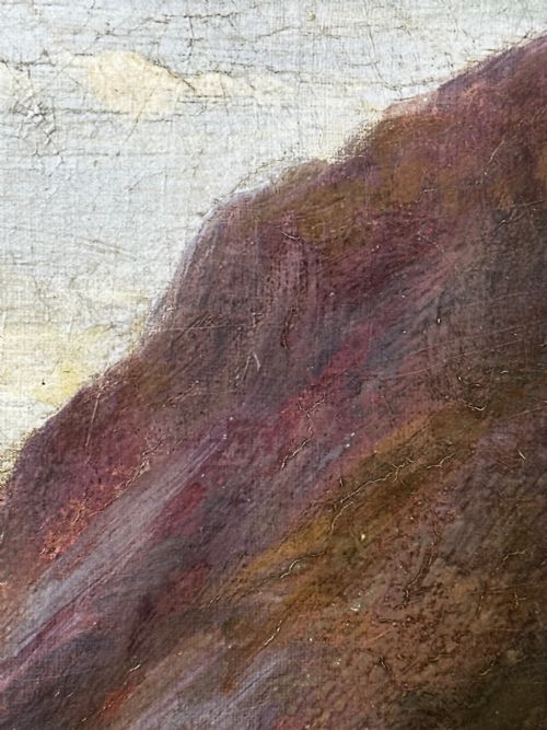PAINTING LAKE DISTRICT CRUMMOCK WATER BY WILLIAM MITCHELL OF MARYPORT - ADDITIONAL PHOTO 27