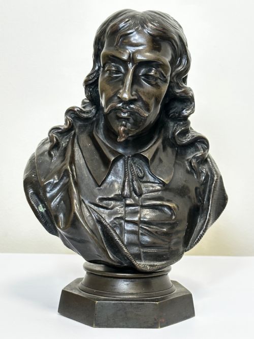 19TH CENTURY JOHN MILTON SCULPTURE SIGNED FRENCH ERNESTEUGNE HIOLLE - ADDITIONAL PHOTO 1