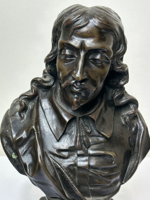 19TH CENTURY JOHN MILTON SCULPTURE SIGNED FRENCH ERNESTEUGNE HIOLLE - ADDITIONAL PHOTO 8