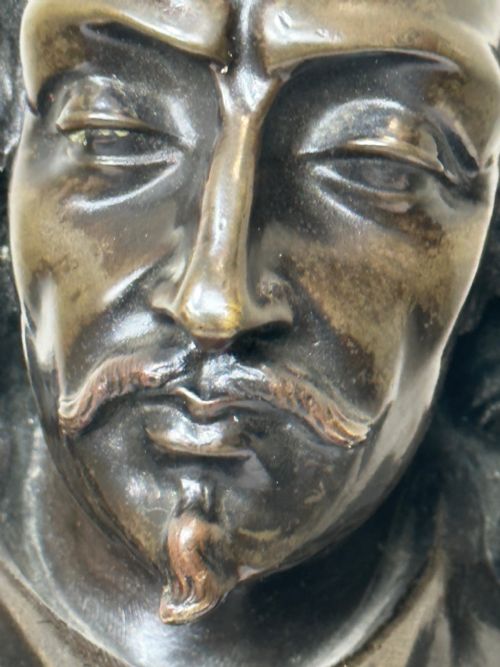 19TH CENTURY JOHN MILTON SCULPTURE SIGNED FRENCH ERNESTEUGNE HIOLLE - ADDITIONAL PHOTO 16