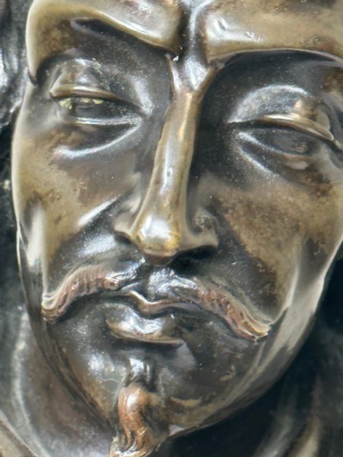 19TH CENTURY JOHN MILTON SCULPTURE SIGNED FRENCH ERNESTEUGNE HIOLLE - ADDITIONAL PHOTO 17