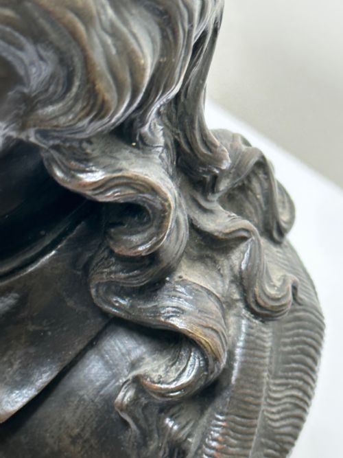 19TH CENTURY JOHN MILTON SCULPTURE SIGNED FRENCH ERNESTEUGNE HIOLLE - ADDITIONAL PHOTO 18