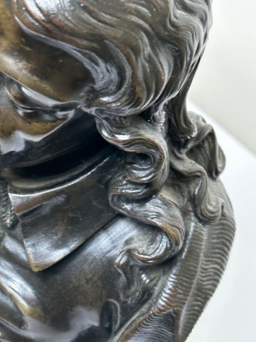 19TH CENTURY JOHN MILTON SCULPTURE SIGNED FRENCH ERNESTEUGNE HIOLLE - ADDITIONAL PHOTO 20