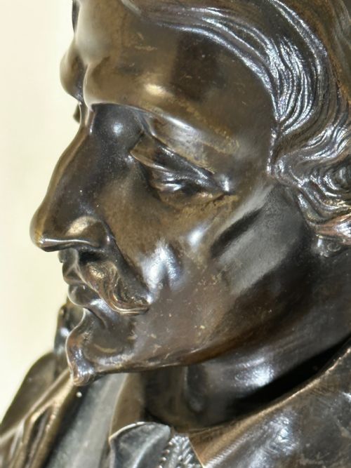 19TH CENTURY JOHN MILTON SCULPTURE SIGNED FRENCH ERNESTEUGNE HIOLLE - ADDITIONAL PHOTO 22