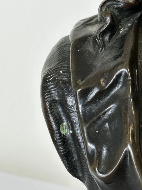 19TH CENTURY JOHN MILTON SCULPTURE SIGNED FRENCH ERNESTEUGNE HIOLLE - ADDITIONAL PHOTO 28