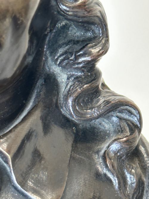 19TH CENTURY JOHN MILTON SCULPTURE SIGNED FRENCH ERNESTEUGNE HIOLLE - ADDITIONAL PHOTO 29