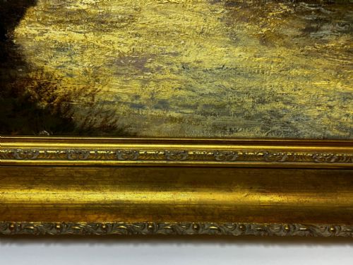 LARGE OIL PAINTING TAW MARSH DARTMOOR DEVON BY ALFRED DE BREANSKI JR - ADDITIONAL PHOTO 5
