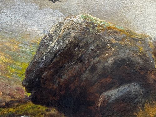 LARGE OIL PAINTING TAW MARSH DARTMOOR DEVON BY ALFRED DE BREANSKI JR - ADDITIONAL PHOTO 15