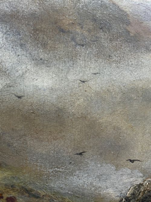 LARGE OIL PAINTING TAW MARSH DARTMOOR DEVON BY ALFRED DE BREANSKI JR - ADDITIONAL PHOTO 16