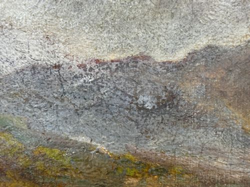 LARGE OIL PAINTING TAW MARSH DARTMOOR DEVON BY ALFRED DE BREANSKI JR - ADDITIONAL PHOTO 24
