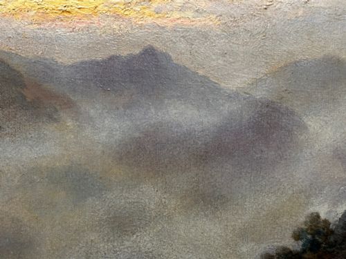 LARGE OIL PAINTING TAW MARSH DARTMOOR DEVON BY ALFRED DE BREANSKI JR - ADDITIONAL PHOTO 26