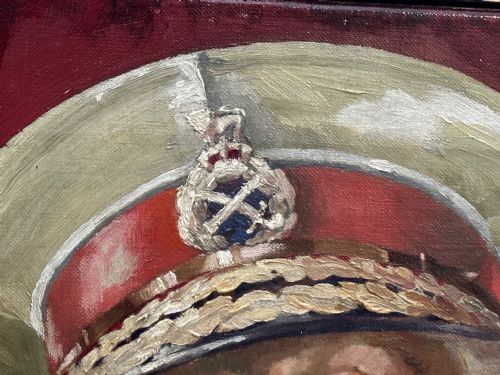 OIL PAINTING MILITARY MAJOR GENERAL BRITISH RAJ INDIAN ARMY OFFICER - ADDITIONAL PHOTO 27