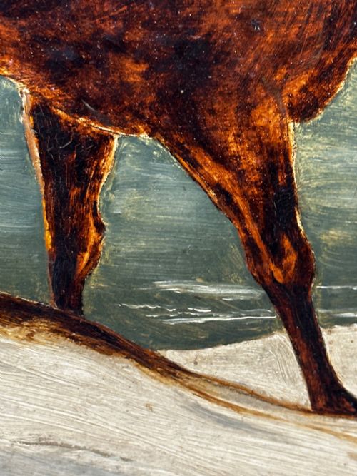 OIL PAINTING WINTER MONARCH STARLIT SKY FOLLOWER CLARENCE HENRY ROE - ADDITIONAL PHOTO 25