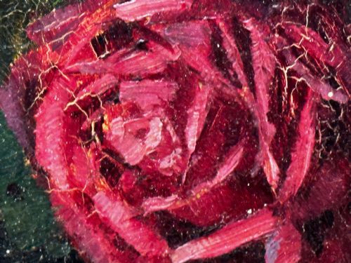 OIL PAINTING GARDEN ROSES BY ERNEST HIGGINS RIGG STAITHES GROUP - ADDITIONAL PHOTO 11