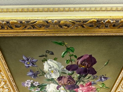 OIL PAINTING FLOWERS LILIES IRISES LILACS HIBISCUS BY ALBERT WILLIAMS - ADDITIONAL PHOTO 14