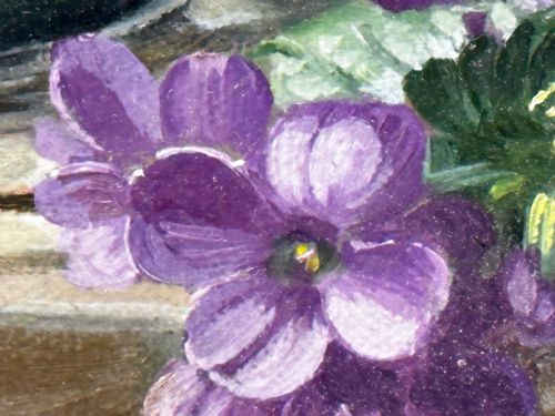 OIL PAINTING FLOWERS LILIES IRISES LILACS HIBISCUS BY ALBERT WILLIAMS - ADDITIONAL PHOTO 18