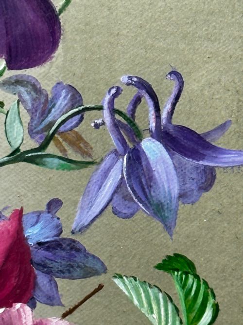 OIL PAINTING FLOWERS LILIES IRISES LILACS HIBISCUS BY ALBERT WILLIAMS - ADDITIONAL PHOTO 26