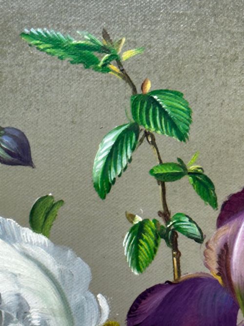 OIL PAINTING FLOWERS LILIES IRISES LILACS HIBISCUS BY ALBERT WILLIAMS - ADDITIONAL PHOTO 28