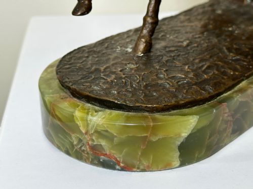 fig 7. Equine Bronze Race Horses & Jockeys Galloping Triumph Hurdle Sculpture