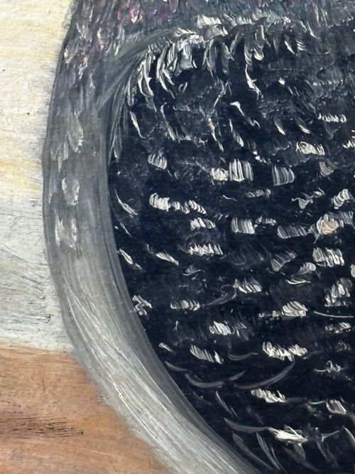 OIL PAINTING CHAMPION BIRD REPETITION PIGEON BY J BROWN BRED RACED - ADDITIONAL PHOTO 26