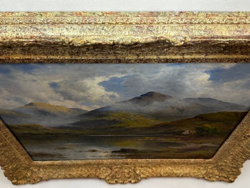 OIL PAINTING HIGHLANDS LOCH ETIVE ARGYLL BUTE ALFRED DE BREANSKI JNR - ADDITIONAL PHOTO 13
