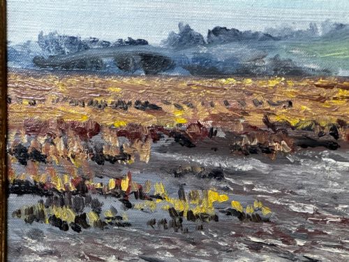 OIL PAINTING BRENT GEESE BRANCASTER STAITHE WETLANDS BY HUGH MONAHAN - ADDITIONAL PHOTO 11