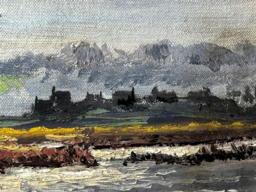 OIL PAINTING BRENT GEESE BRANCASTER STAITHE WETLANDS BY HUGH MONAHAN - ADDITIONAL PHOTO 16