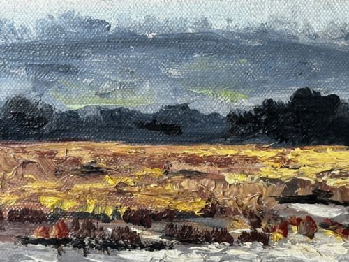 OIL PAINTING BRENT GEESE BRANCASTER STAITHE WETLANDS BY HUGH MONAHAN - ADDITIONAL PHOTO 19