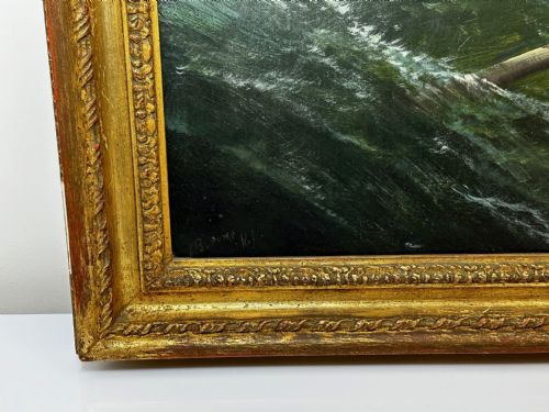 OIL PAINTING SHIP AGROUND RESCUE GOODWIN SANDS BY WILLIAM BROOME - ADDITIONAL PHOTO 5