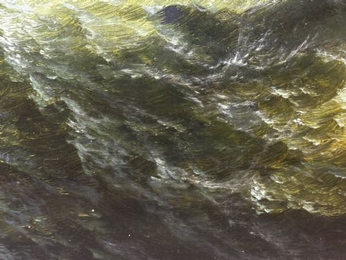 OIL PAINTING SHIP AGROUND RESCUE GOODWIN SANDS BY WILLIAM BROOME - ADDITIONAL PHOTO 28