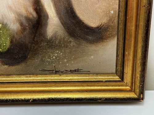 EARLY 20TH CENTURY OIL PAINTING PORTRAIT SIAMESE CAT ANIMAL C1920 - ADDITIONAL PHOTO 7