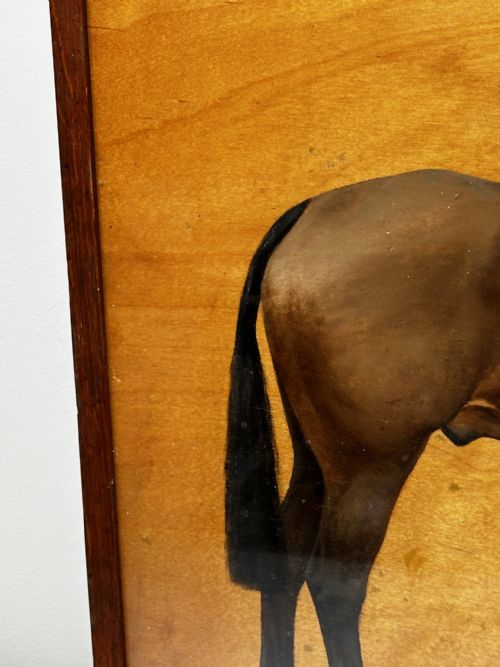 fig 5. Oil Painting Kim Bay Hunter Horse By Frances Mabel Hollams