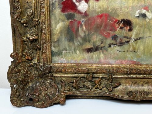 OIL PAINTING MILITARY BATTLE 2ND AFGHAN WAR BY FRANCIS RUSSELL FLINT - ADDITIONAL PHOTO 3